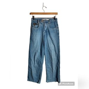 Vintage Y2K Wide Leg high waisted jeans, size 1/2